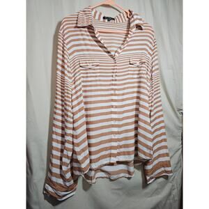 Velvet Heart XL shirt. white/brown.